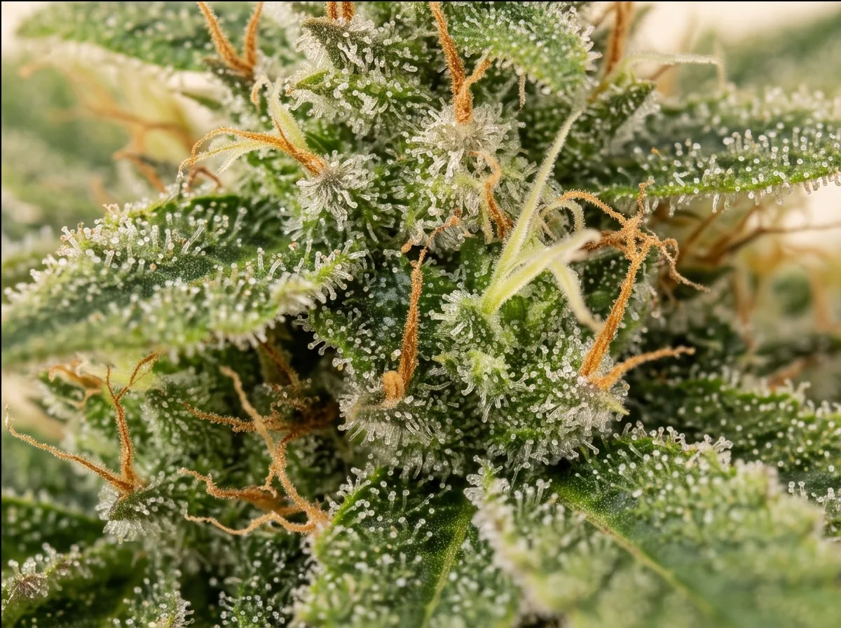 Amnesia Lemon bud — macro view