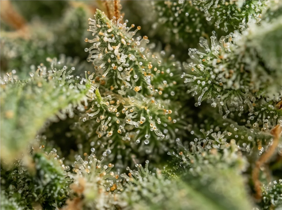 Blueberry Cheese bud — macro view