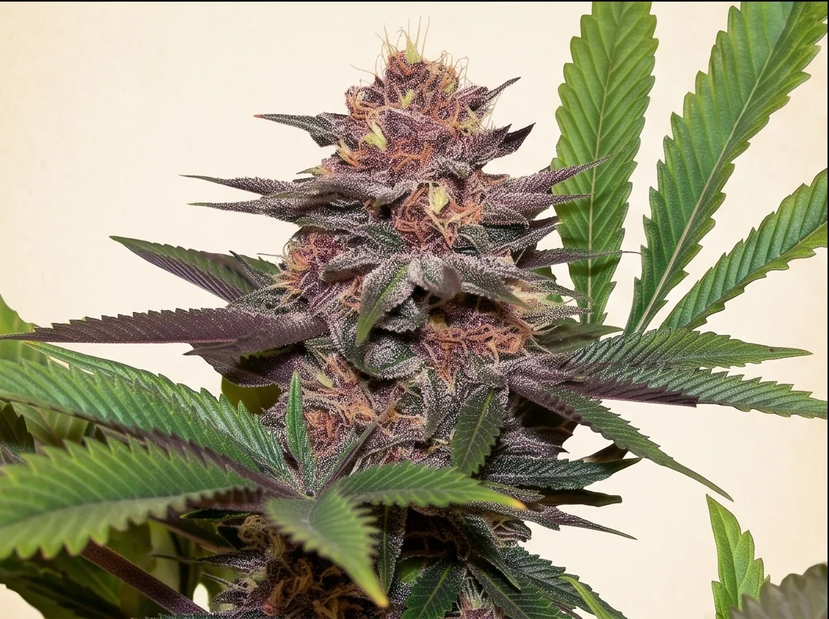 Blue Dream bud — quarter view