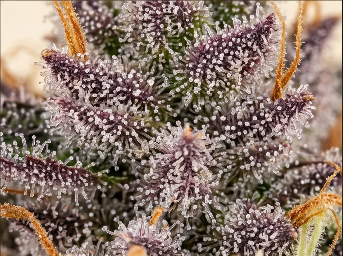 Bubba Kush bud — macro view