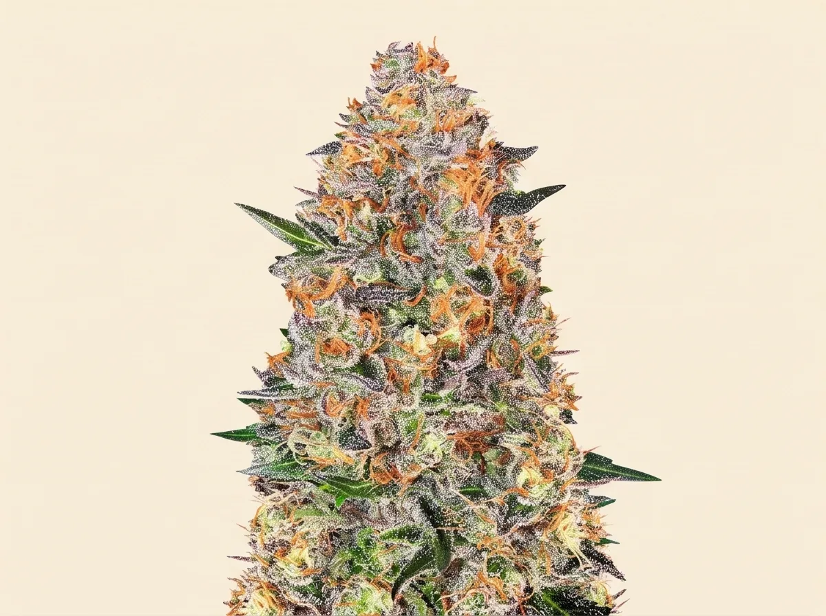 Bubba Kush bud — quarter view