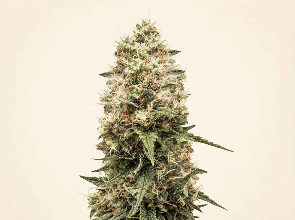 Critical Kush bud — quarter view