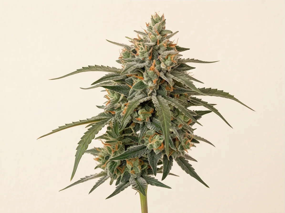 Pineapple Express bud — quarter view