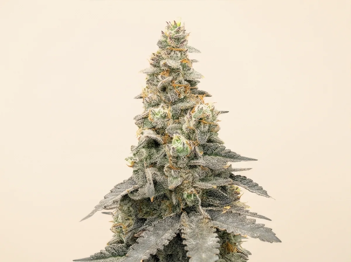Purple Punch bud — quarter view
