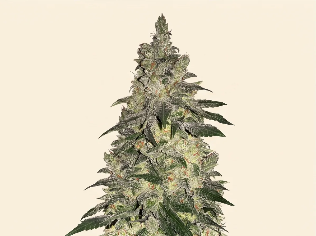 Sour Diesel bud — quarter view