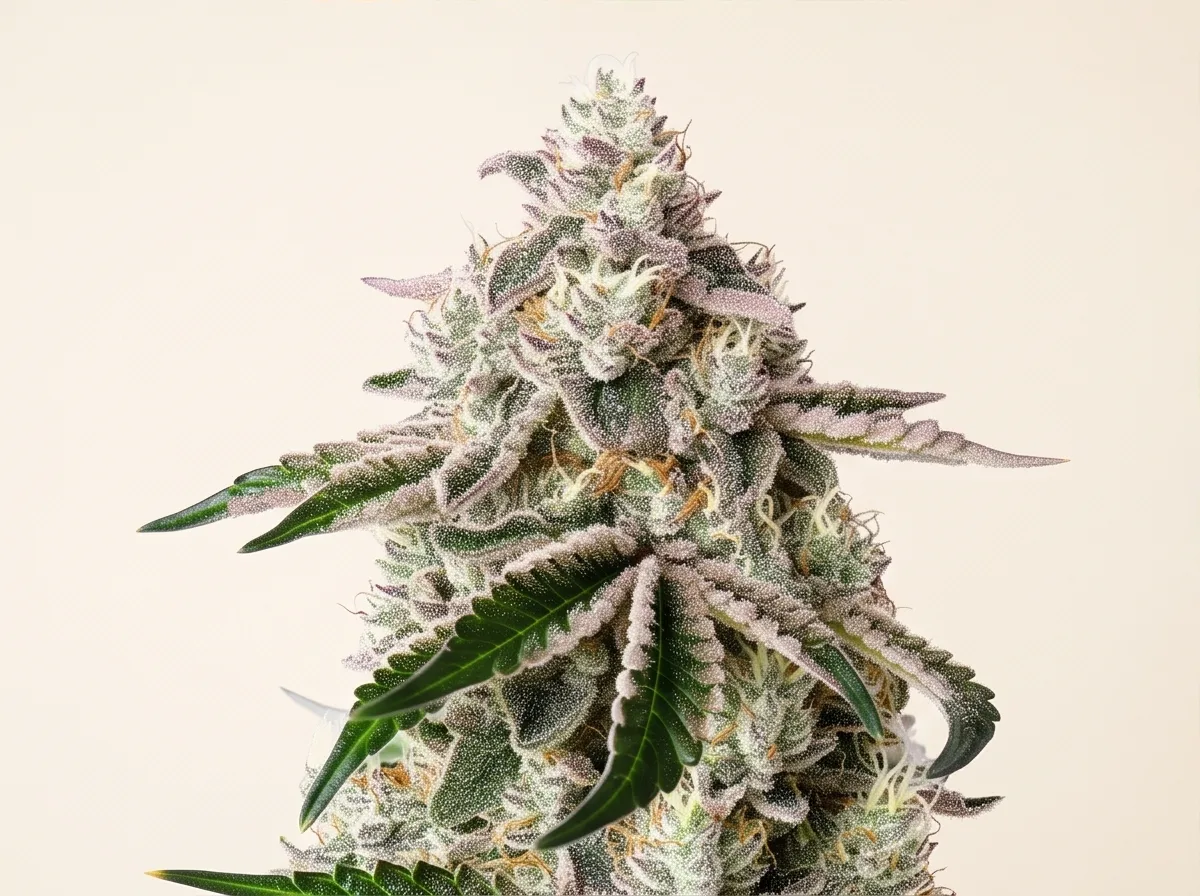 White Widow bud — quarter view