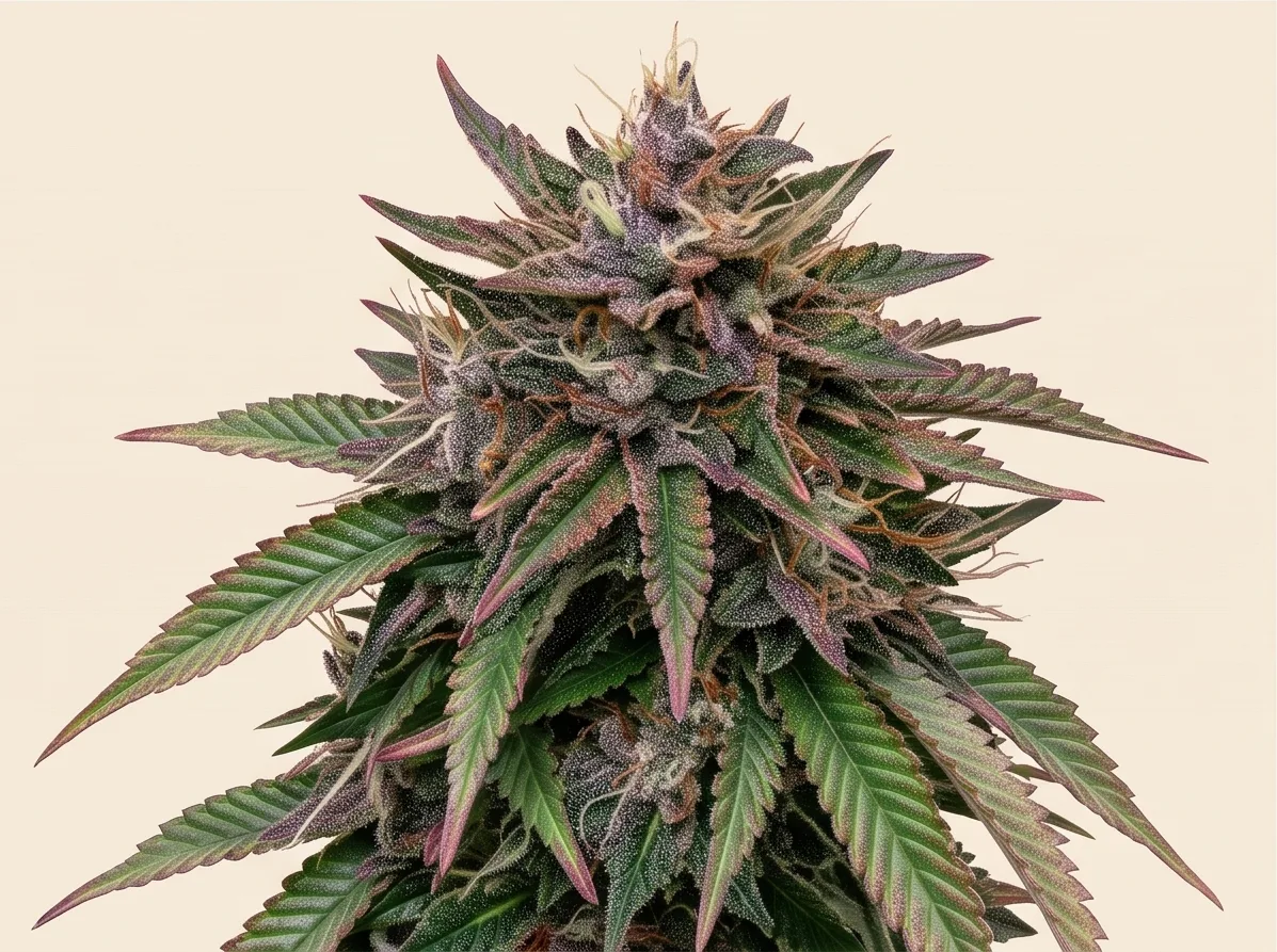 White Widow bud — quarter view